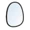 Hello Honey® 11.25" x 14.75" Black Matte Elegance Wall Mirror